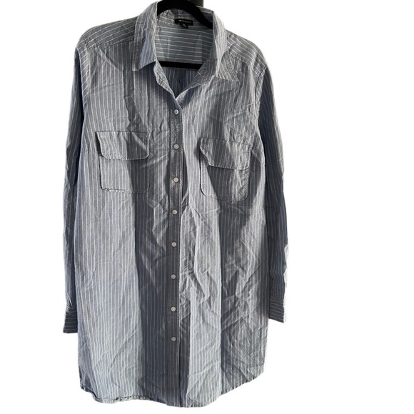 I ❤️ Ronson Pinstripe Shirt Dress - Picture 3 of 5